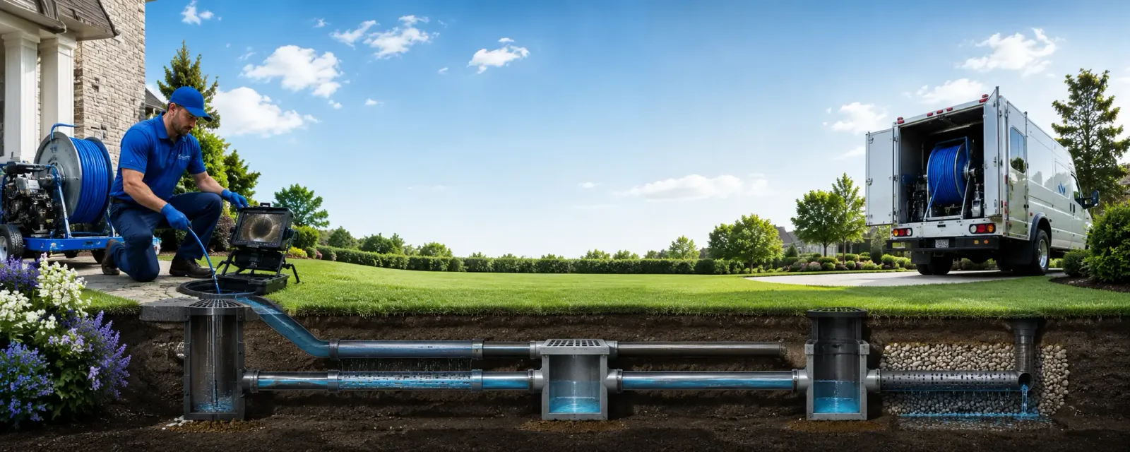 Outdoor drain cleaning information for Groton, MA